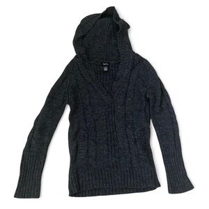 Dark Gray Hooded Sweater
